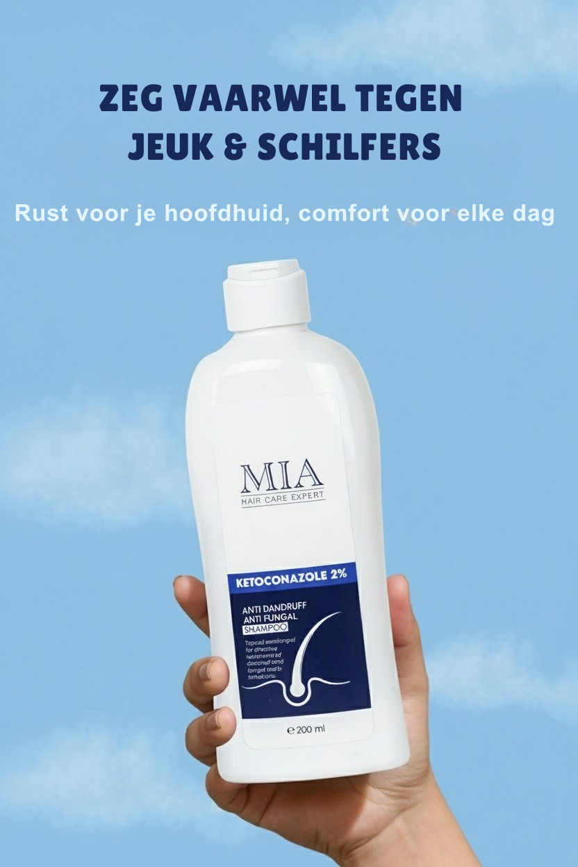 Ketoconazol Shampoo 2% | Tegen Roos - Jeuk, Seborrhoïsch Eczeem & Geïrriteerde Hoofdhuid -200 ML