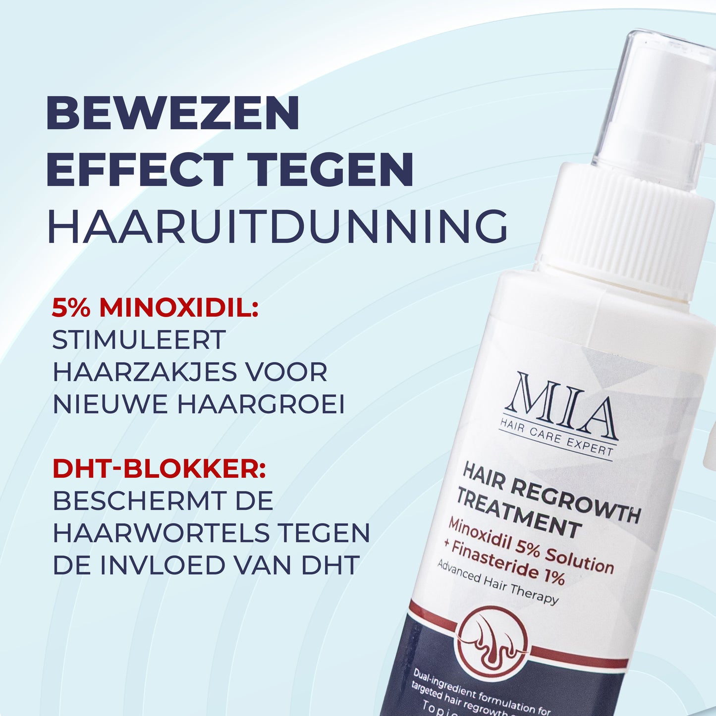 Minoxidil 5% Spray met 1% DHT Blocker & Castor Oil – Voor Sterker, Voller en Gezonder Haar