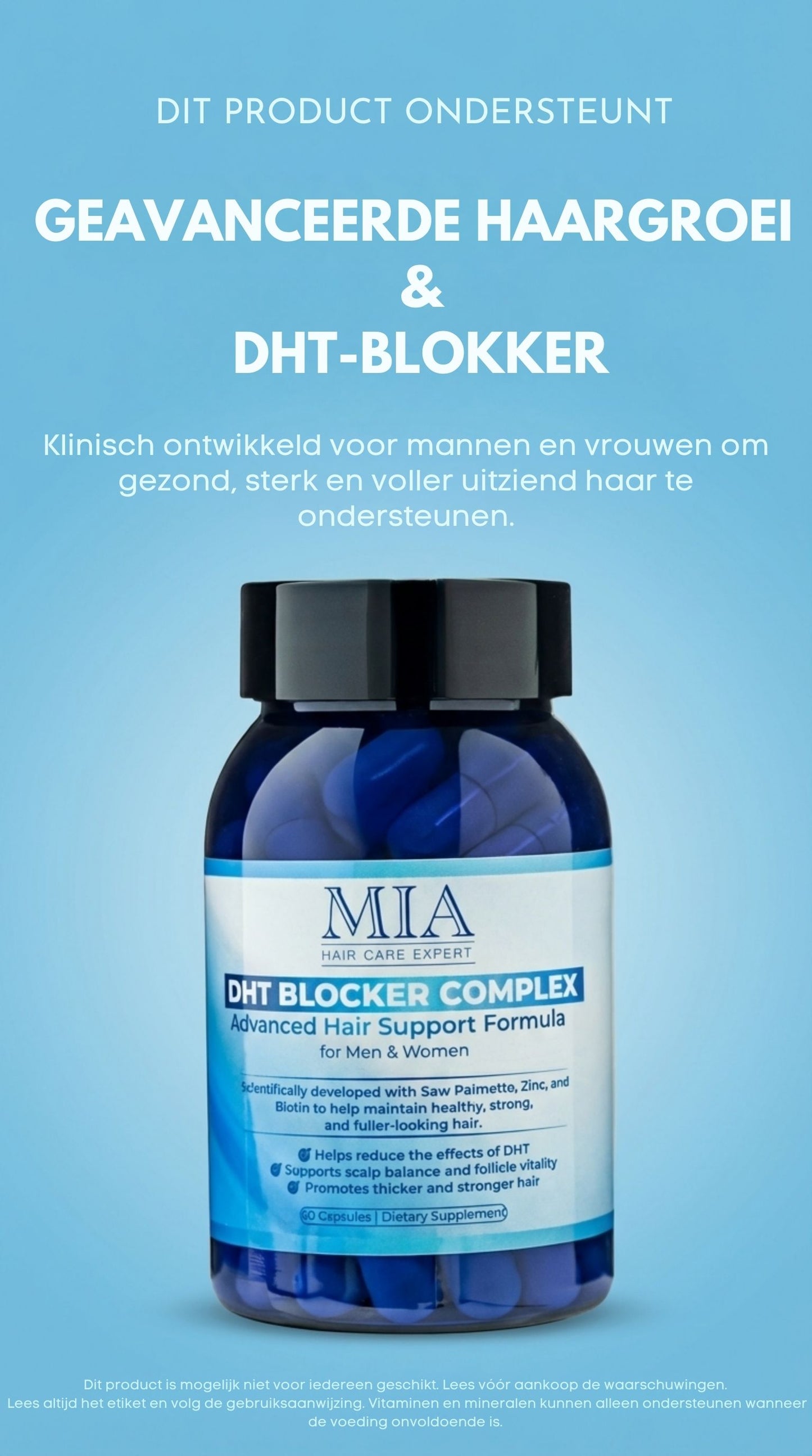 DHT Blocker – Anti-Haaruitval Supplement voor Mannen & Vrouwen