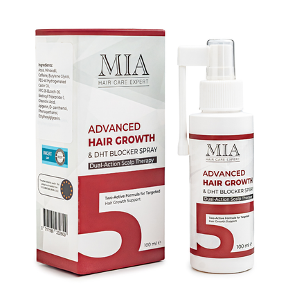 Minoxidil 5% Spray met DHT Blocker – Voor Sterker, Voller en Gezonder Haar – 100 ml