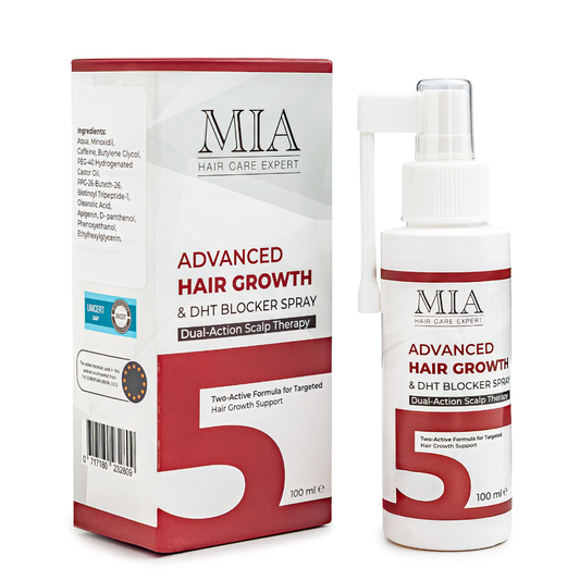 Minoxidil 5% Spray met DHT Blocker – Voor Sterker, Voller en Gezonder Haar – 100 ml