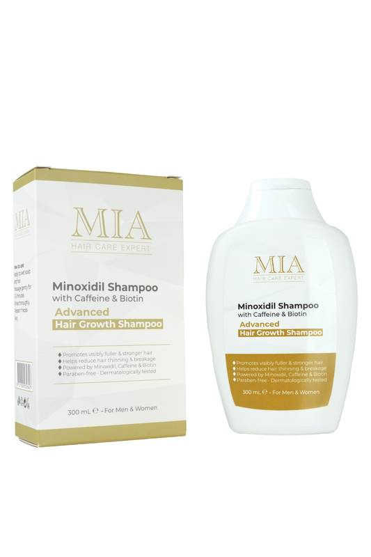 Minoxidil Shampoo met Cafeïne & Biotine – Stop Haaruitval & Stimuleer Groei – 300ml