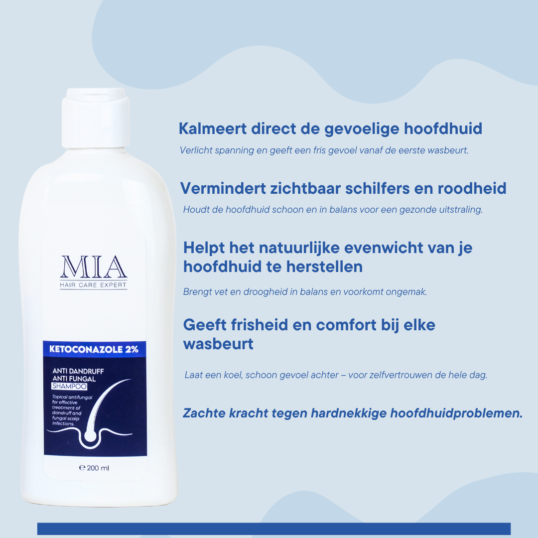 Ketoconazol Shampoo 2% | Tegen Roos - Jeuk, Seborrhoïsch Eczeem & Geïrriteerde Hoofdhuid