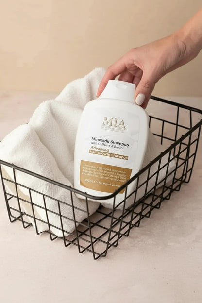 Haargroei Shampoo met Minoxidil, Cafeïne & Biotine – Voor Dunner Wordend Haar en Verminderde Haargroei